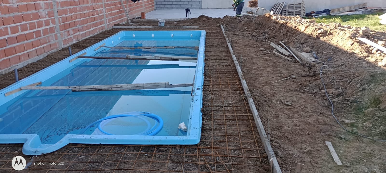 Trabajo de piscina en Hotel Verdadero